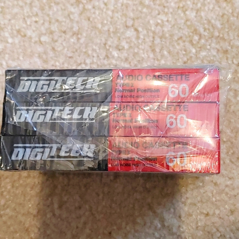 Digitech 60 min. Blank Cassette tapes 3 Throwback To Cassettes